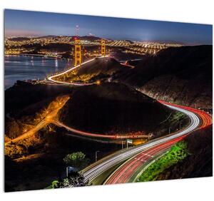Kép - Golden Gate Bridge (üvegen) (70x50 cm)