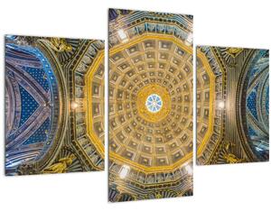 A Siena templom mennyezetének képe (90x60 cm)