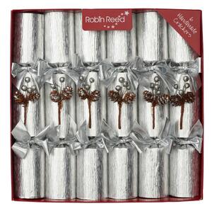 Karácsonyi cracker készlet 6 db-os Silver Frost - Robin Reed