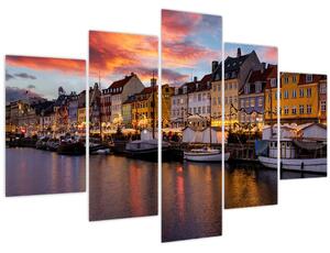 Kép - Nyhavn, Koppenhága (150x105 cm)