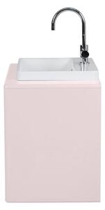 Rózsaszín fali mosdó alatti szekrény 80x62 cm Color Bath – Tom Tailor