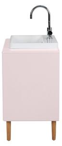 Rózsaszín fali mosdó alatti szekrény 80x62 cm Color Bath – Tom Tailor
