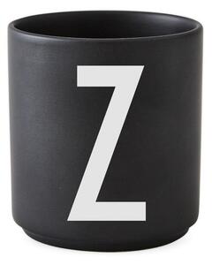 Alphabet Z fekete porcelánbögre, 250 ml - Design Letters