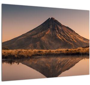 A Mount Taranaki visszaverődése, Új-Zéland (70x50 cm)