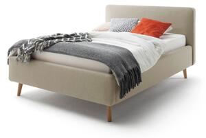 Mattis szürkésbarna kétszemélyes ágy ráccsal és tárolóhellyel, 140 x 200 cm - Meise Möbel