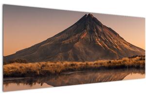 A Mount Taranaki visszaverődése, Új-Zéland (120x50 cm)