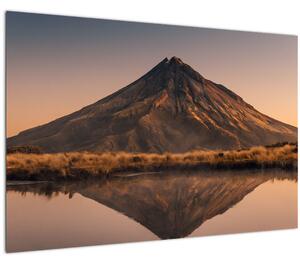 A Mount Taranaki visszaverődése, Új-Zéland (90x60 cm)