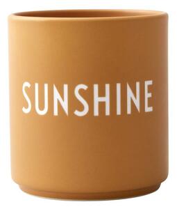 Favourite Sunshine mustársárga porcelánbögre - Design Letters