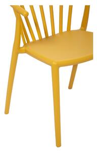 Capri sárga 6 személyes kerti étkezőszett székekkel és Thor asztallal, 210 x 90 cm - Bonami Selection