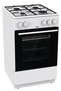 Mora P2241AW1 Gáztűzhely, 70L, 4 főzőzóna, SilverMatte, HomeMade, A energiaosztály
