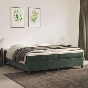 VidaXL Bársony Ágy 200x200 cm Matraccal