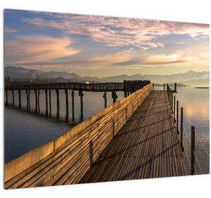 Kép - Az Obersee-tó partján (70x50 cm)
