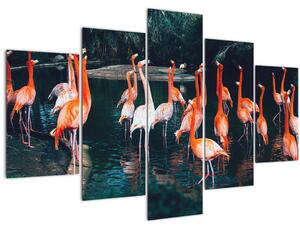 Flamingók csordája (150x105 cm)