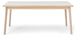 Single kihúzható étkezőasztal fehér asztallappal, 180 x 90 cm - Hammel