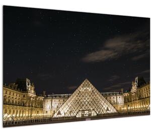 Kép - Louvre éjjel (90x60 cm)