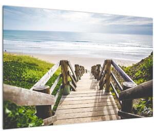 Kép - Bejárat a strandra (90x60 cm)