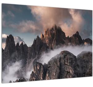 Kép - A ködben rejtett olasz dolomitok (70x50 cm)