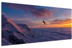 Kép naplementekor, Mt. blanc (120x50 cm)