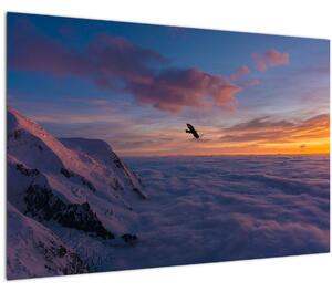 Kép naplementekor, Mt. blanc (90x60 cm)