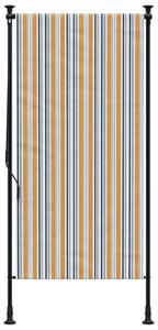 VidaXL sárga és fehér szövet és acél kültéri roló 120 x 270 cm