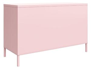 Rózsaszín fém szekrény 100x64 cm Cache - Novogratz