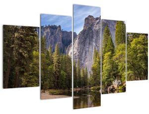 Kép - A Yosemite szikla alatt (150x105 cm)