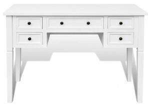VidaXL Fehér Íróasztal - 5 Fiók - 110x45cm