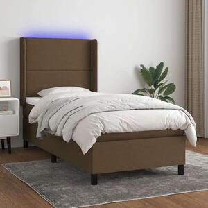 VidaXL LED-es Ágy - Barna - 100x200 cm