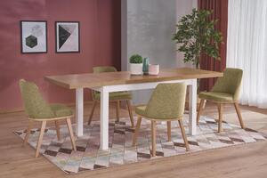 Étkezőasztal Torego (riviera tölgy + fehér) (6 és 8 fő részére). 1028089