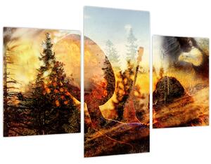Kép - Sámán motívum (90x60 cm)