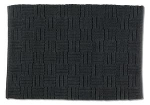 Leana sötétszürke pamut fürdőszobai kilépő, 50 x 80 cm - Kela