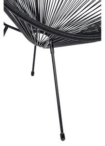 Avocado fekete kerti székek és Loris asztal, ø 35 cm - Bonami Selection