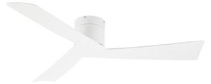 Ventoro mennyezeti ventilátor, fehér, fém, átmérő 132 cm – Lucande Lucande, Ventoro, Fehér, Nappali, Fém, Modern