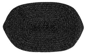 TEMPO-KONDELA TIAGON, fonott kosár, fekete, 30x26 cm