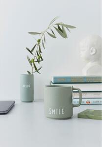 Smile zöld porcelánbögre - Design Letters