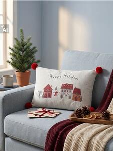 Sinsay - Karácsonyi párna „Happy Holidays” felirattal - többszínű