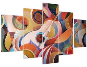 Kép - Zenei absztrakt (150x105 cm)