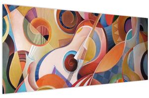 Kép - Zenei absztrakt (120x50 cm)