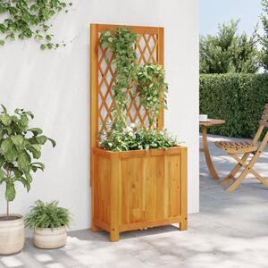 VidaXL tömör akácfa rácsos ültetőláda 55 x 29,5 x 132 cm