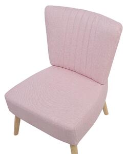Rózsaszín kárpitozott fotel VAASA