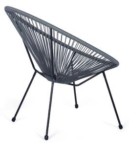 Avocado szürke kerti székek és Loris asztal, ø 35 cm - Bonami Selection