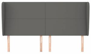 VidaXL Ágyfejtámla - Szürke Műbőr - 163cm