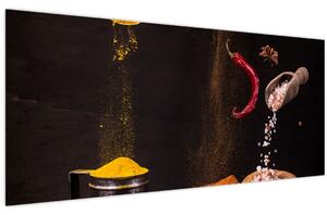 Kép - Fűszerek mozgásban (120x50 cm)