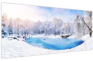 Kép - Jeges tó (120x50 cm)