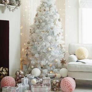Gyönyörű fehér karácsonyi fenyő 150 cm