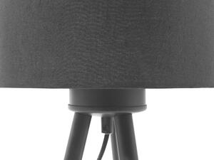 Fekete fa asztali lámpa kétdarabos szettben 40 cm TOBOL