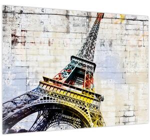 Kép - Az Eiffel-torony digitális művészete (70x50 cm)