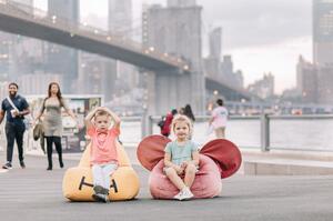 Hippo rózsaszín babzsák - The Brooklyn Kids
