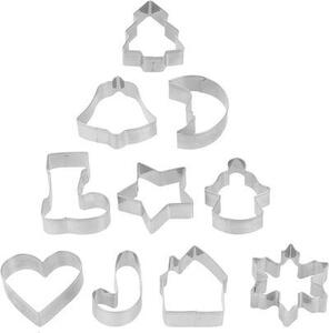 Süteménykiszúró MagicHome, sütéshez, karácsony, fenyőfa, forma, készlet 10 db