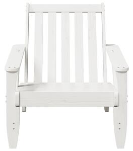 VidaXL Kerti adirondack szék fehér 75x77x77 cm tömör fa fenyőfa